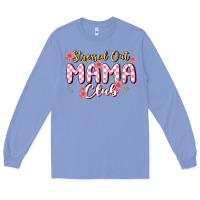 Colony Blue stressed out mama club Long Sleeve Tee - MaliasSmallBusiness