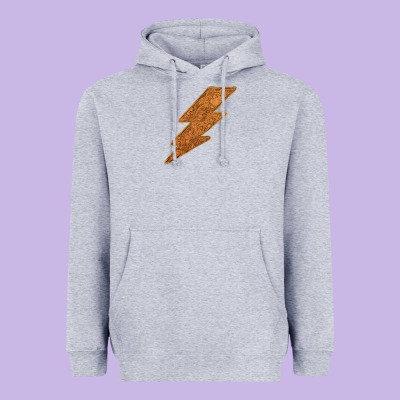 Western Vintage Pattern Lightning Heavyweight Hoodie Designed By Bettercallsaul