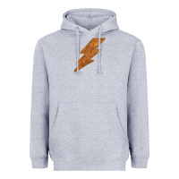 Heather Grey Western Vintage Pattern Lightning Heavyweight Hoodie - Bettercallsaul