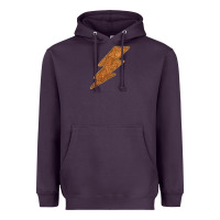Plum Western Vintage Pattern Lightning Heavyweight Hoodie - Bettercallsaul