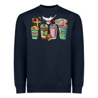 Navy faith coffee cups Heavyweight Sweatshirt - NancyCooperArtShop