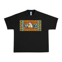 Black mom goat sunflowers license plate Urban Heavy Tee - Artiststas