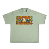 Oil Green mom goat sunflowers license plate Urban Heavy Tee - Artiststas