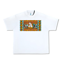White mom goat sunflowers license plate Urban Heavy Tee - Artiststas
