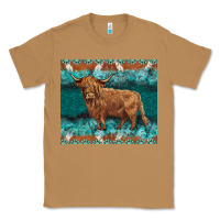 Toasted Coconut turquoises gemstones cowhide highland cow Classic Tee - BarkalooDesign