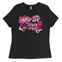 Black pink its my birthday Ladies Tee - Zillion Design Studio