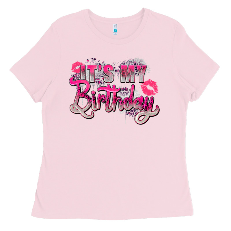 Pink Its My Birthday Ladies Tee by Zillion Design Studio | Teevron