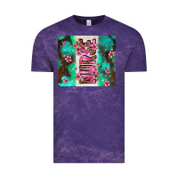 Cloud Purple pink floral nurse with flowers Vintage Tee - AdoDesignShop