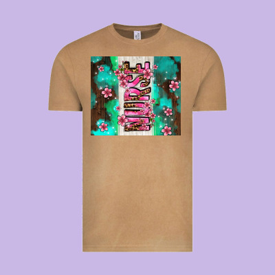 Pink Floral Nurse With Flowers Vintage Tee Designed By Adodesignshop