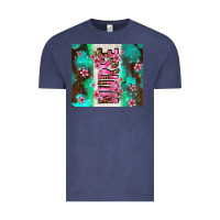 Vintage Denim pink floral nurse with flowers Vintage Tee - AdoDesignShop