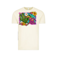 Vintage Arctic cactus peace sign flowers and tie dye Vintage Tee - Artiststas