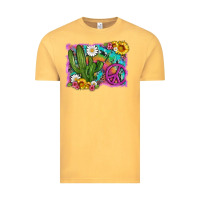Vintage Mustard cactus peace sign flowers and tie dye Vintage Tee - Artiststas