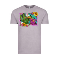 Vintage Zinc cactus peace sign flowers and tie dye Vintage Tee - Artiststas