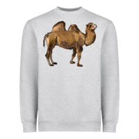Heather Grey Camel Heavyweight Sweatshirt - LillyAllenDesigns