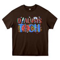 Chocolate Brown dialysis tech Heavy Core Tee - texasbilliewilder