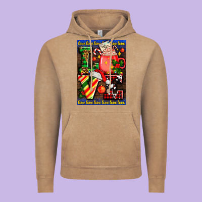 Love Coffee Cup Christmas Vintage Hoodie Designed By Adodesignshop