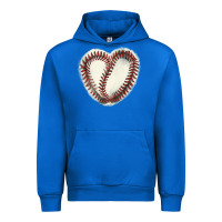Cobalt Baseball ball heart Urban Hoodie - HowdyJamesFarm