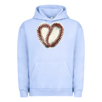 Pigment Grape Ice Baseball ball heart Urban Hoodie - HowdyJamesFarm