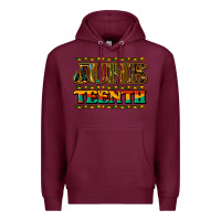 Burgundy juneteenth Premium Hoodie - NancyCooperArtShop