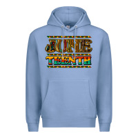 Colony Blue juneteenth Premium Hoodie - NancyCooperArtShop