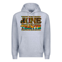 Heather Grey juneteenth Premium Hoodie - NancyCooperArtShop