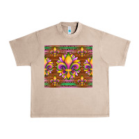 French Oak mardi gras sunflowers fleur, de lis glitter leopard background Urban Heavy Tee - Artiststas