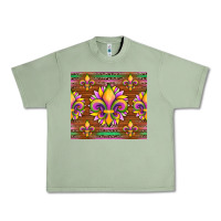 Oil Green mardi gras sunflowers fleur, de lis glitter leopard background Urban Heavy Tee - Artiststas