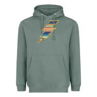 Sage Yellow Aztec Patterned Lightning Heavyweight Hoodie - Bettercallsaul