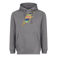Yellow Aztec Patterned Lightning Heavyweight Hoodie | Teevron