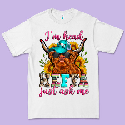 I'm Head Heffa Just Ask Me Premium Tee Designed By Zillion Design Studio