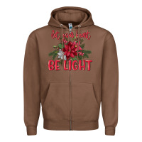 Chestnut Let your heart be light Zipper Hoodie - MaliasSmallBusiness