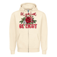 Sandshell Let your heart be light Zipper Hoodie - MaliasSmallBusiness