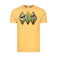 Vintage Mustard cactus serape cowhide Vintage Tee - JahusDesignShop