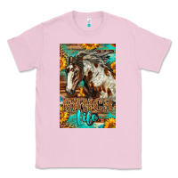 Bubblegum Pink Western Ranch Life Mustang Horse Classic Tee - LillyAllenDesigns