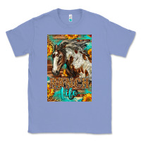 Colony Blue Western Ranch Life Mustang Horse Classic Tee - LillyAllenDesigns