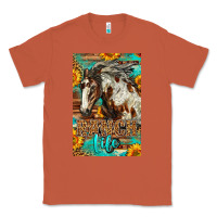 Copper Western Ranch Life Mustang Horse Classic Tee - LillyAllenDesigns