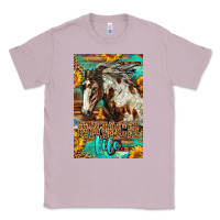 Lilac Western Ranch Life Mustang Horse Classic Tee - LillyAllenDesigns