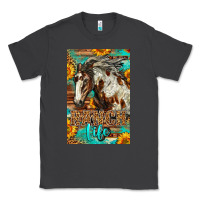 Smoke Western Ranch Life Mustang Horse Classic Tee - LillyAllenDesigns