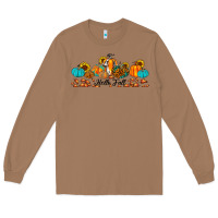 Toasted Coconut hello fall pumpkin sunflower Long Sleeve Tee - JahusDesignShop