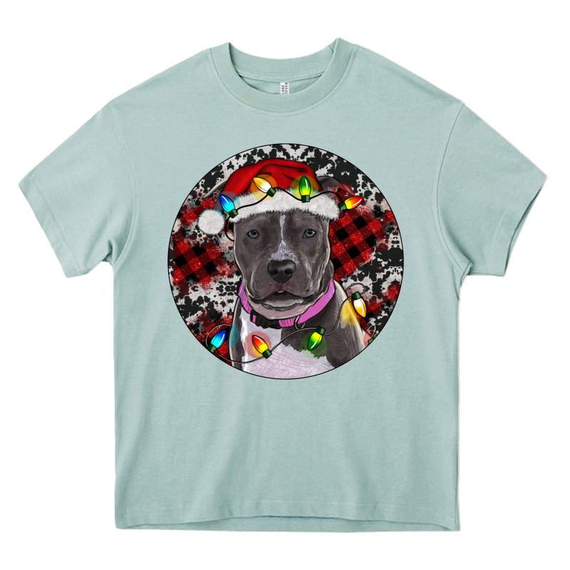 Pitbull And Buffalo Plaid Heavy Core Tee by RanaPortraitStore | Teevron