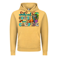 Vintage Mustard weekend coffee and camping Vintage Hoodie - AdoDesignShop