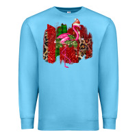 Ocean Blue christmas flamingo Premium Sweatshirt - Bettercallsaul