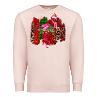 Pale Pink christmas flamingo Premium Sweatshirt - Bettercallsaul