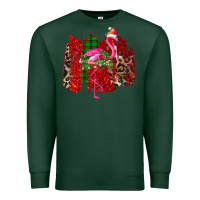 Sports Green christmas flamingo Premium Sweatshirt - Bettercallsaul