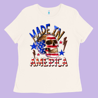 Made In America Ladies Tee Designed By Texasbilliewilder