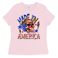 Bubblegum Pink made in america Ladies Tee - texasbilliewilder
