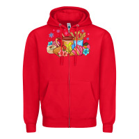 Red mexican deserts christmas Zipper Hoodie - MaliasSmallBusiness