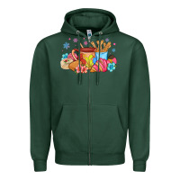 Sports Green mexican deserts christmas Zipper Hoodie - MaliasSmallBusiness