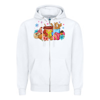 White mexican deserts christmas Zipper Hoodie - MaliasSmallBusiness