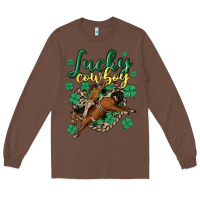 Chestnut lucky cowboy Long Sleeve Tee - MaliasSmallBusiness